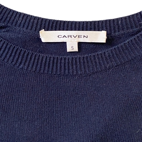 Carven Blue  'Oxford' contrast dress, Size S - Picture 11 of 14